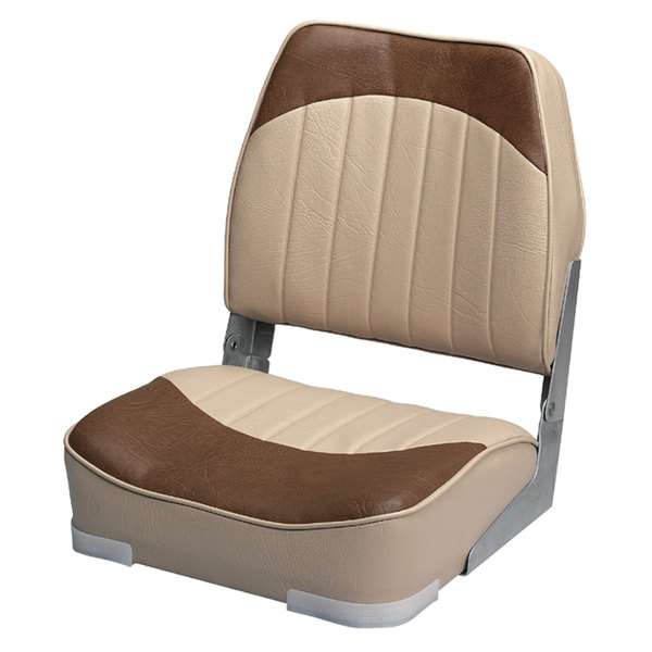 Wise Wise 8WD734PLS-662 Low Back Economy Seat - Sand/Brown 8WD734PLS-662